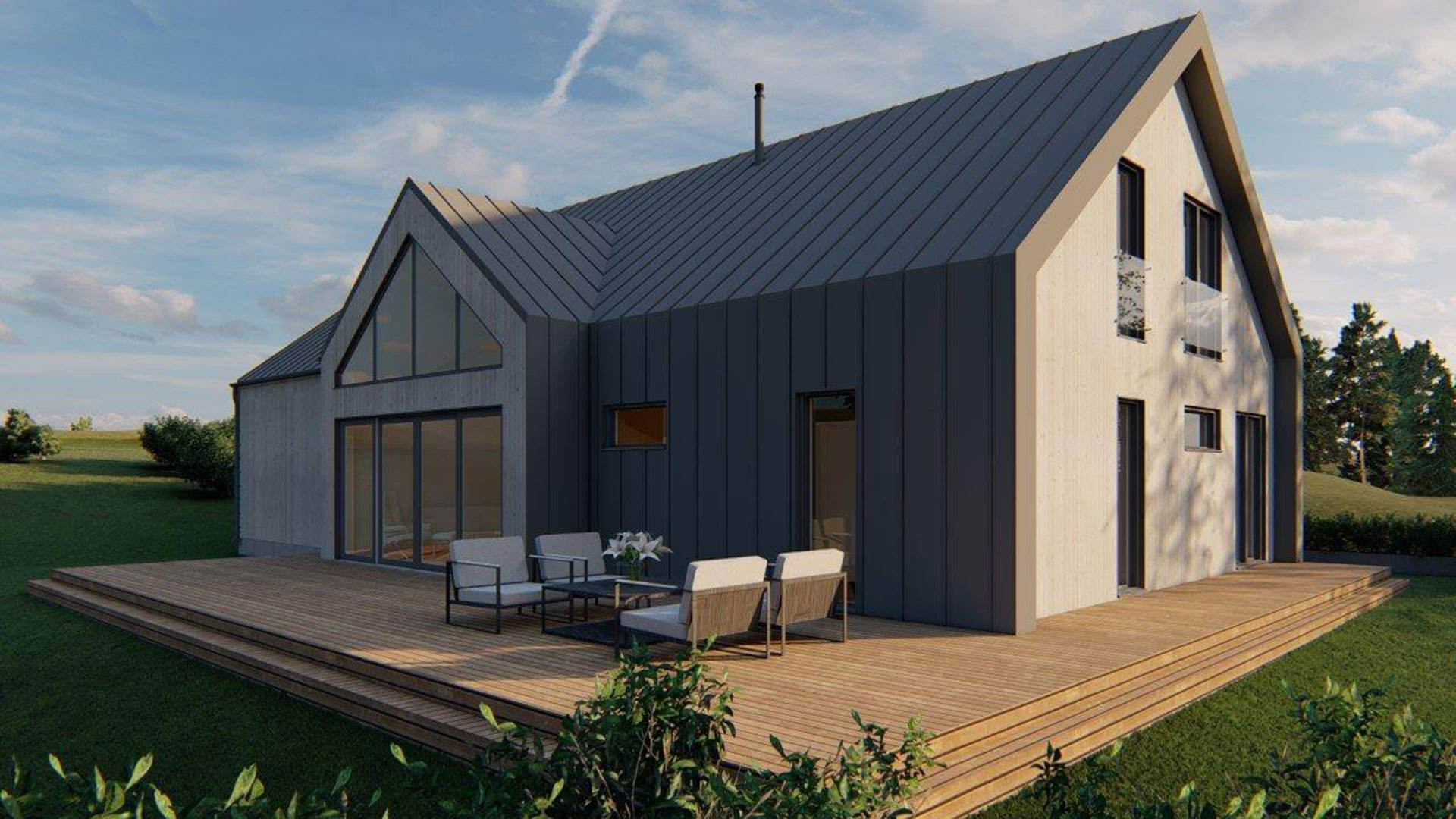 Fertighaus aus Holz