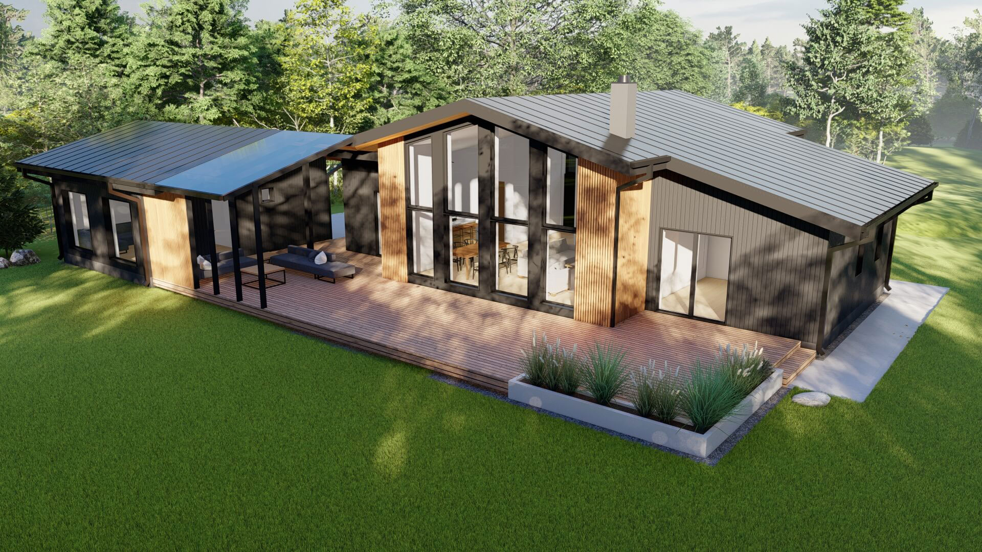 Modulhaus aus Holz